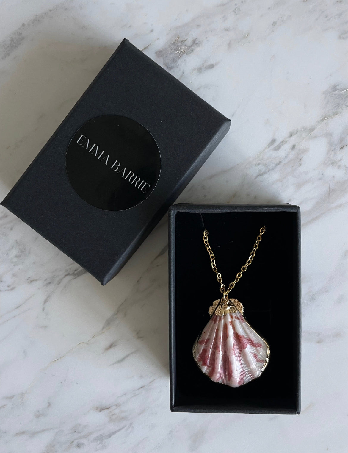 REAL SHELL PINK NECKLACE